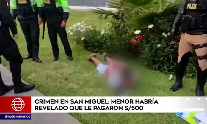 Adolescente reveló que le pagaron 500 soles por asesinar a una persona