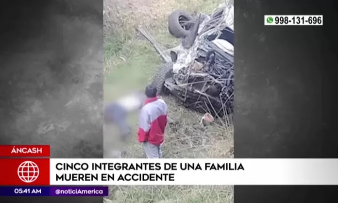 Ncash Cinco Integrantes De Una Familia Murieron En Accidente