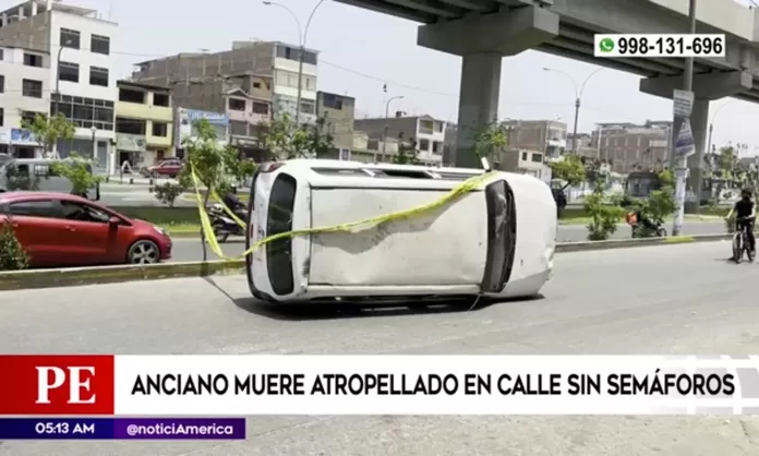 Anciano murió atropellado en calle sin semáforos en San Juan de Lurigancho