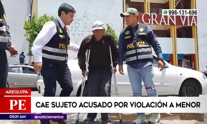 Arequipa Polic A Captur A Hombre Acusado De Violar A Ni A Hace A Os