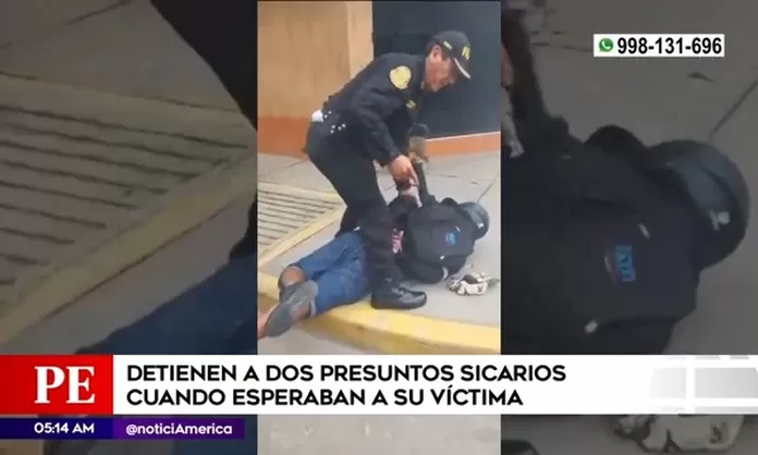 Callao Policía detuvo a presuntos sicarios cuando esperaban a su víctima