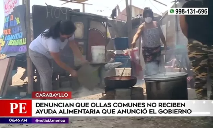 Carabayllo Denuncian Que Ollas Comunes No Reciben La Ayuda Alimentaria