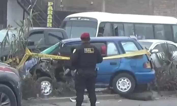 Carretera Central Choque entre autos dejó un muerto