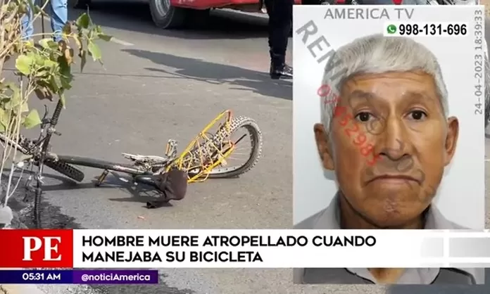 Carretera Central Hombre Muri Atropellado Cuando Manejaba Su Bicicleta