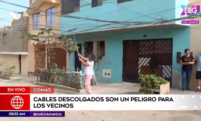 Comas Cables Descolgados Ponen En Peligro A Vecinos