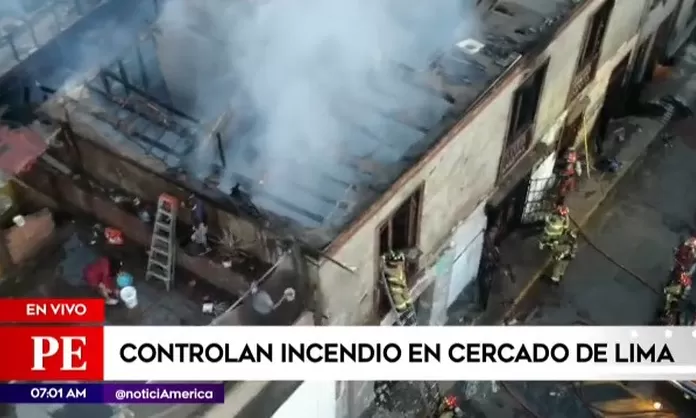 Controlan Incendio En El Cercado De Lima Am Rica Noticias