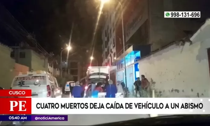 Cusco cuatro muertos deja caída de vehículo a un abismo América Noticias