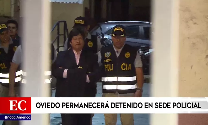 Edwin Oviedo fue trasladado a la Prefectura de Lima América Noticias