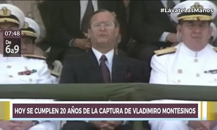 Hoy se cumplen 20 años de la captura de Vladimiro Montesinos