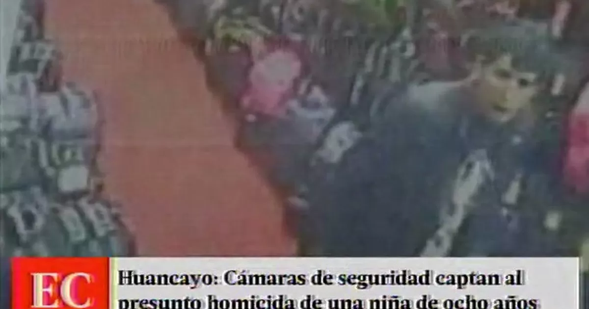 Huancayo C Maras Registran Rostro Del Presunto Asesino De Ni A