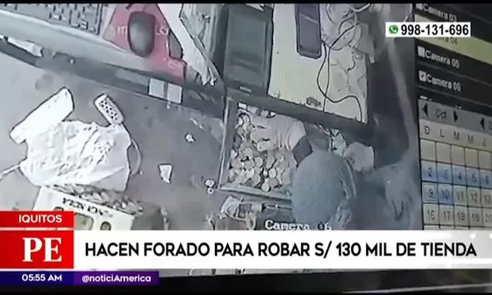 Iquitos Hacen Forado Para Robar S 130 Mil De Tienda