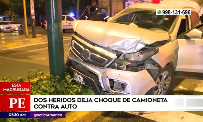 Lince Dos Heridos Tras Choque Entre Camioneta Y Auto