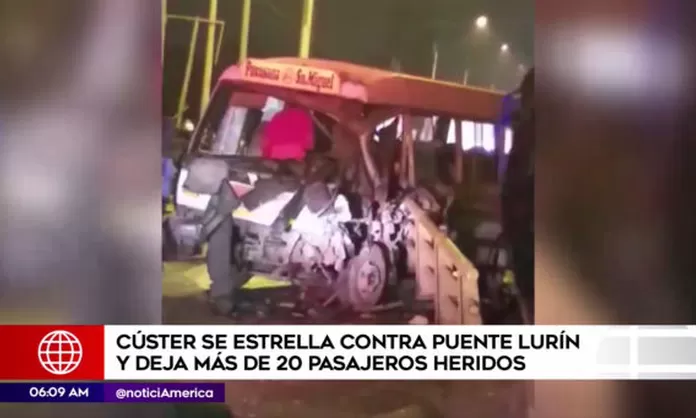 Lur N M S De Heridos Tras Choque De C Ster Con Baranda De Puente