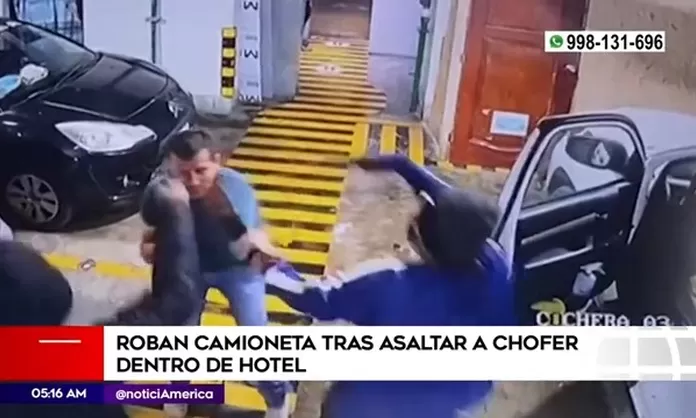 Los Olivos Sujetos Asaltaron A Chofer Dentro De Hotel Y Se Llevaron Su