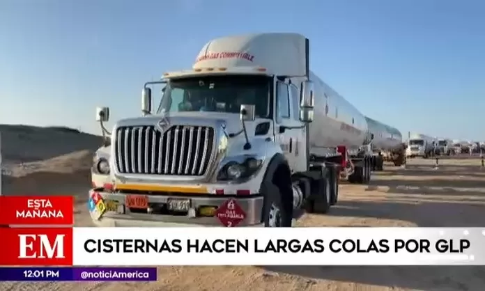 Paracas Cisternas Hacen Largas Colas Por Glp