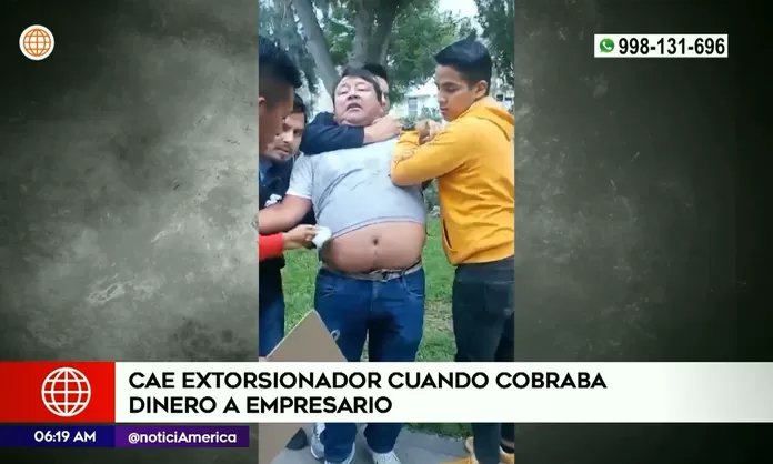 Policía capturó a extorsionador cuando cobraba dinero a empresario