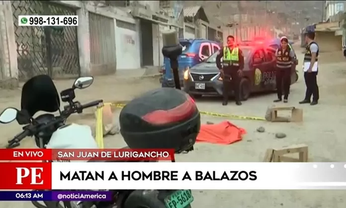 San Juan De Lurigancho Hombre Fue Asesinado A Balazos