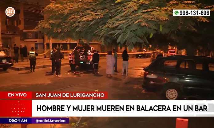 SJL Hombre Y Mujer Fueron Asesinados A Balazos En Un Bar