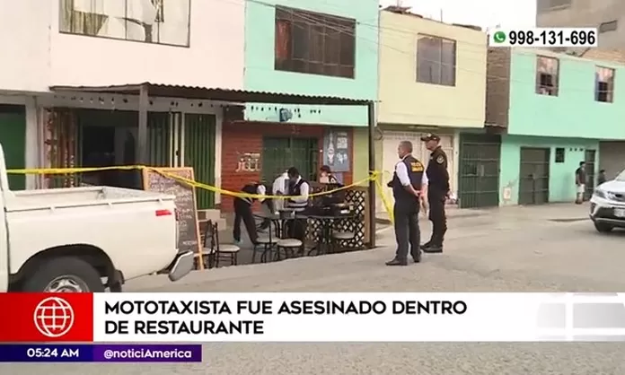 San Juan De Lurigancho Mototaxista Fue Asesinado Dentro De Un Restaurante