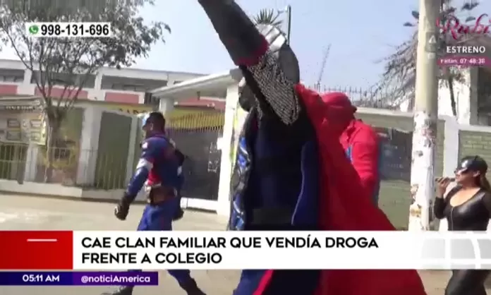 San Juan de Lurigancho Policía capturó a delincuentes vestidos de Avengers