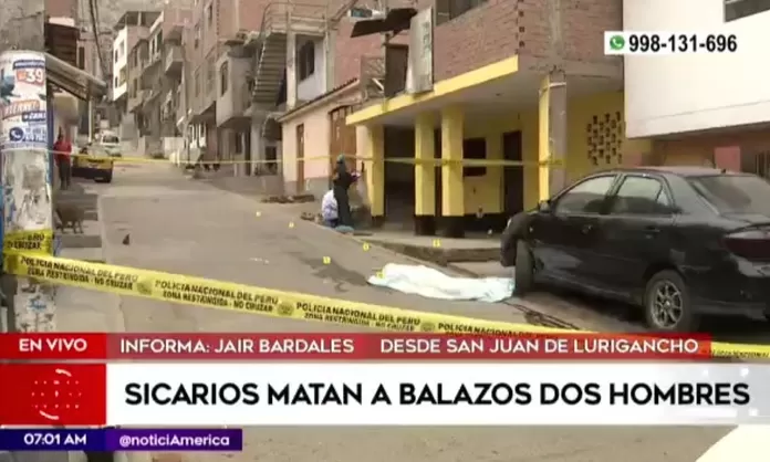 San Juan De Lurigancho Sicarios Matan A Balazos A Dos Hombres