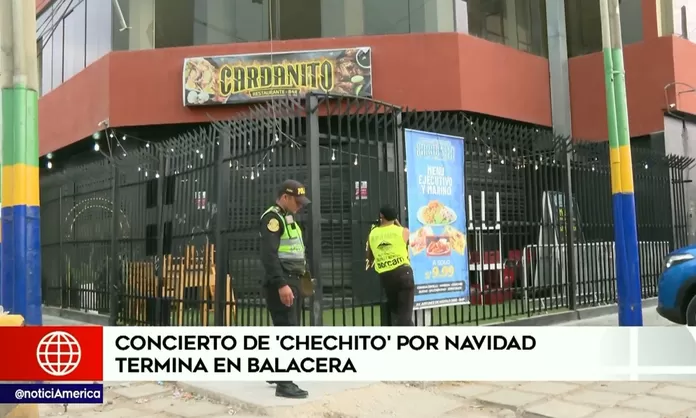 Concierto navideño de Chechito terminó en balacera