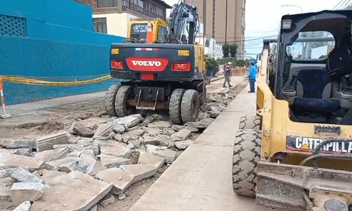 San Miguel Inician obras de renovación urbana de pistas veredas y