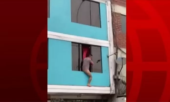 Sujeto Semidesnudo Se Lanz Y Escap Por La Ventana De Una Vivienda