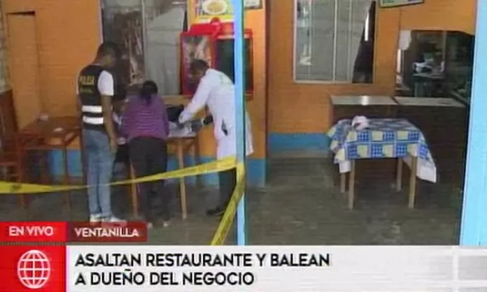 Ventanilla delincuentes asaltan restaurante y dejan grave al dueño