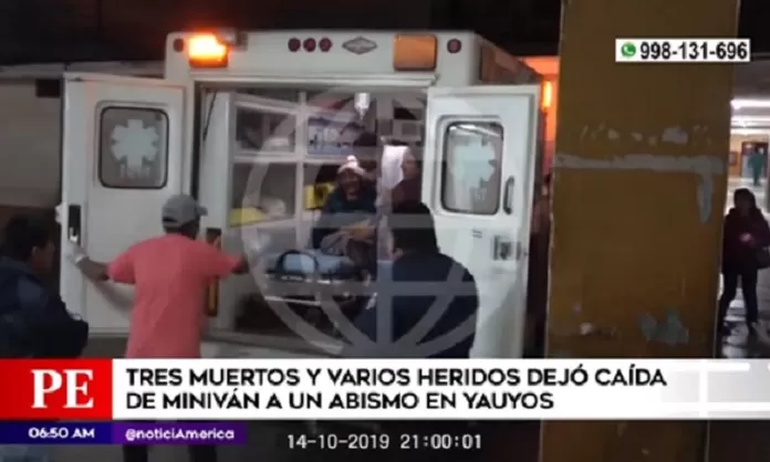 Yauyos Tres Muertos Y Varios Heridos Deja Ca Da De Miniv N A Un Abismo