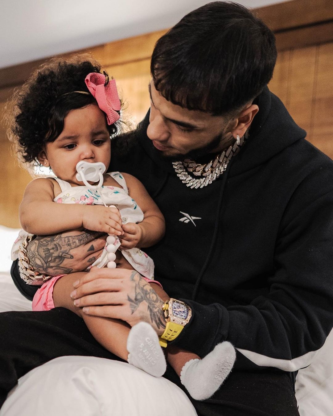 Anuel AA habló por primera vez de cómo conoció a su hija Gianella