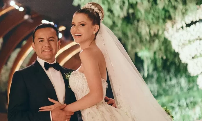 Brunella Horna mostró su avanzado embarazo en cumpleaños de su suegro