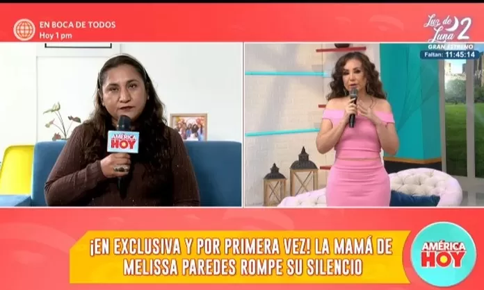 Melissa Paredes Su Madre Y Janet Barboza Protagonizaron Fuerte