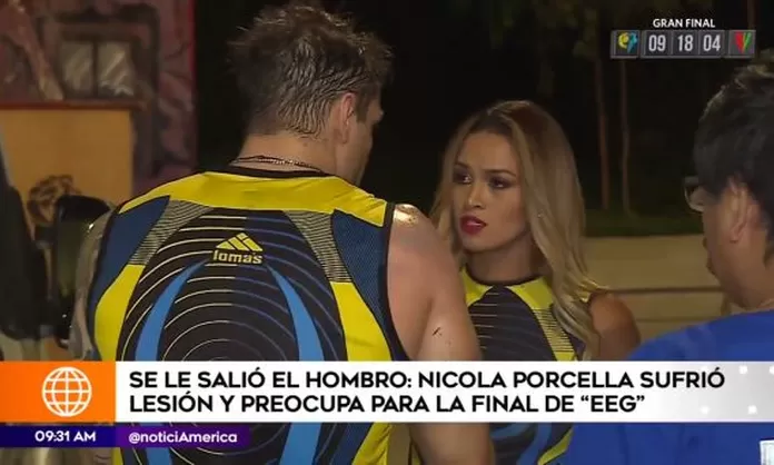 Nicola Porcella sufrió fuerte lesión en EEG y Angie Arizaga fue la más