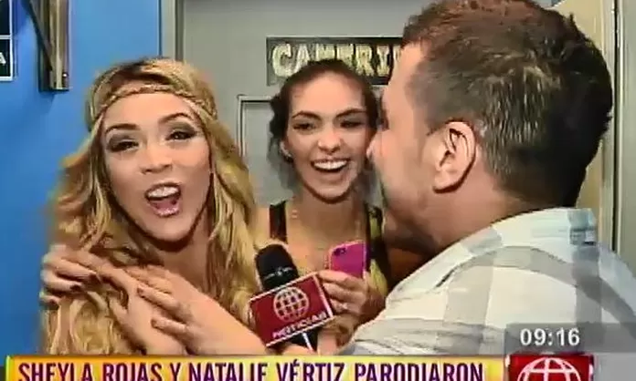 Sheyla Rojas y Natalie Vértiz imitaron a Reina Pachas y Charito