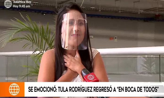 Tula Rodríguez se conmovió al hablar de Javier Carmona y de su regreso