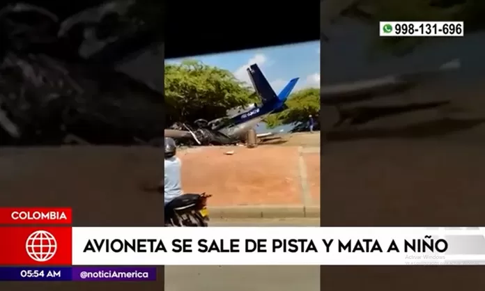 Colombia Avioneta se sale de pista y mata a niño América Noticias