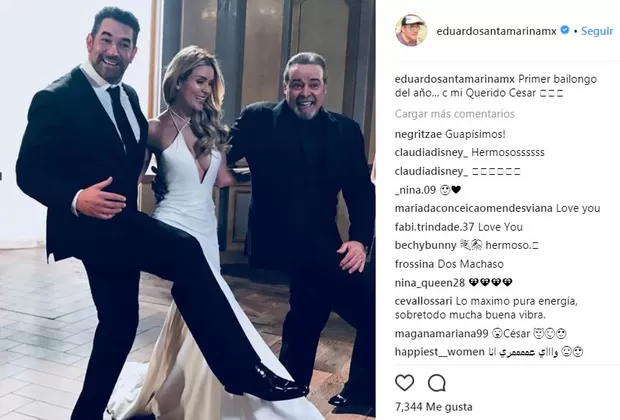 El actor César Évora reaparece con este 'bailecito' junto a Eduardo Santamarina