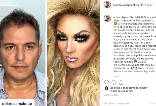 Ernesto Laguardia travesti