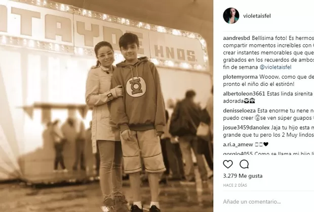 Actriz de 'Lola, érase una vez' presentó a su hijo de 14 años y remece redes