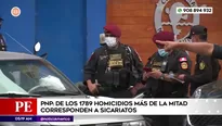 De los 1789 homicidios, más de la mitad correspondieron a sicariatos. Foto y video: América Noticias