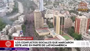 Conflictos sociales en Latinoamérica. Foto: América TV