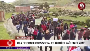 Conflictos sociales en el interior del país. América Noticias