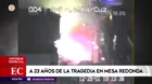 A 23 años del incendio en Mesa Redonda