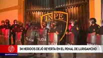 34 heridos dejó reyerta en penal de Lurigancho