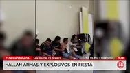 35 detenidos con armas y explosivos en San Martín de Porres