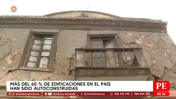 Más del 60 % de edificaciones en el país han sido autoconstruidas. Foto: América Noticias