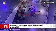 Abogado esperaba taxi y lo asesinan a balazos en Ate