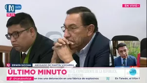 Erwin Siccha, abogado de Vizcarra, sobre prisión preventiva