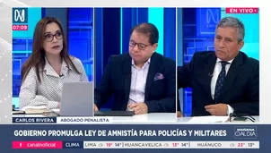 Expertos enfrentan posturas por ley de amnistía firmada por Boluarte